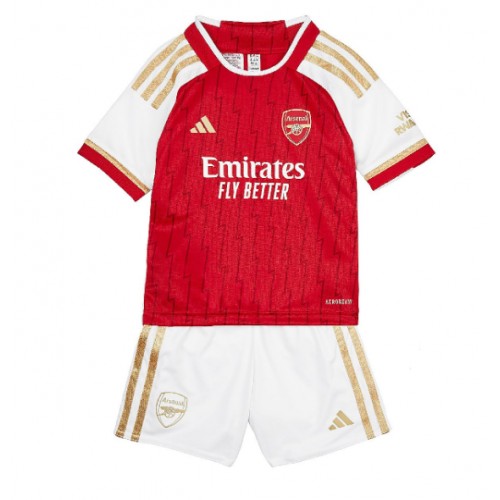 Dětský Fotbalový dres Arsenal 2023-24 Domácí Krátký Rukáv (+ trenýrky)